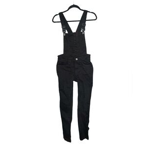 Forever 21 Black Overall Ripped Skinny Jeans‎ Size 24